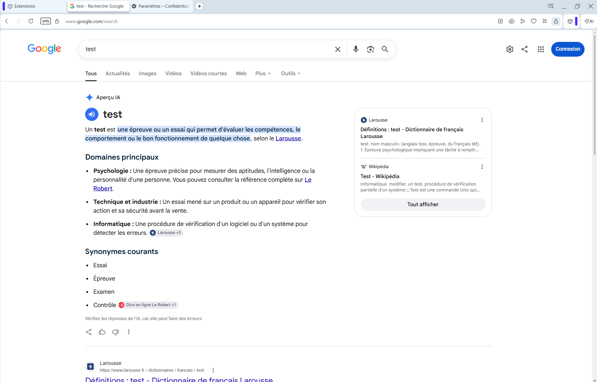 Google avec IA